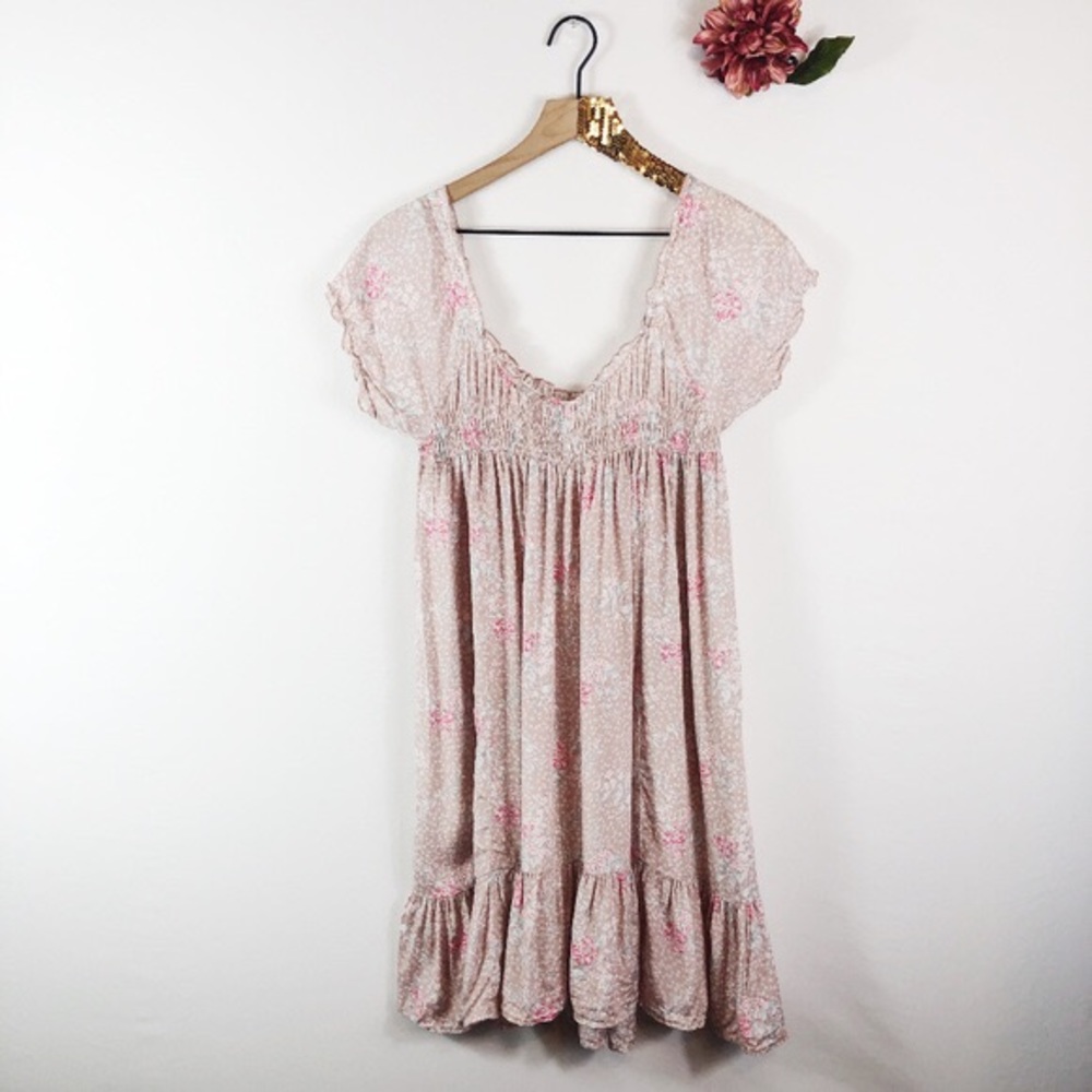 Free People Smocked Babydoll dress
